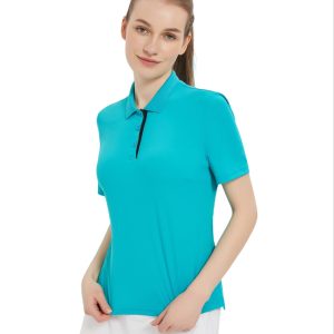 T-ACRE Women's POLO Shirt Sport Sleeve Lighgtweight Stretchy Golf UPF 50+